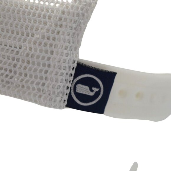 Vineyard Vines Youth Whale Logo Trucker Hat Blue Red Mesh Snapback Adjustable - Picture 2 of 5